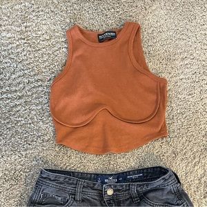 Kittenish rust crop top